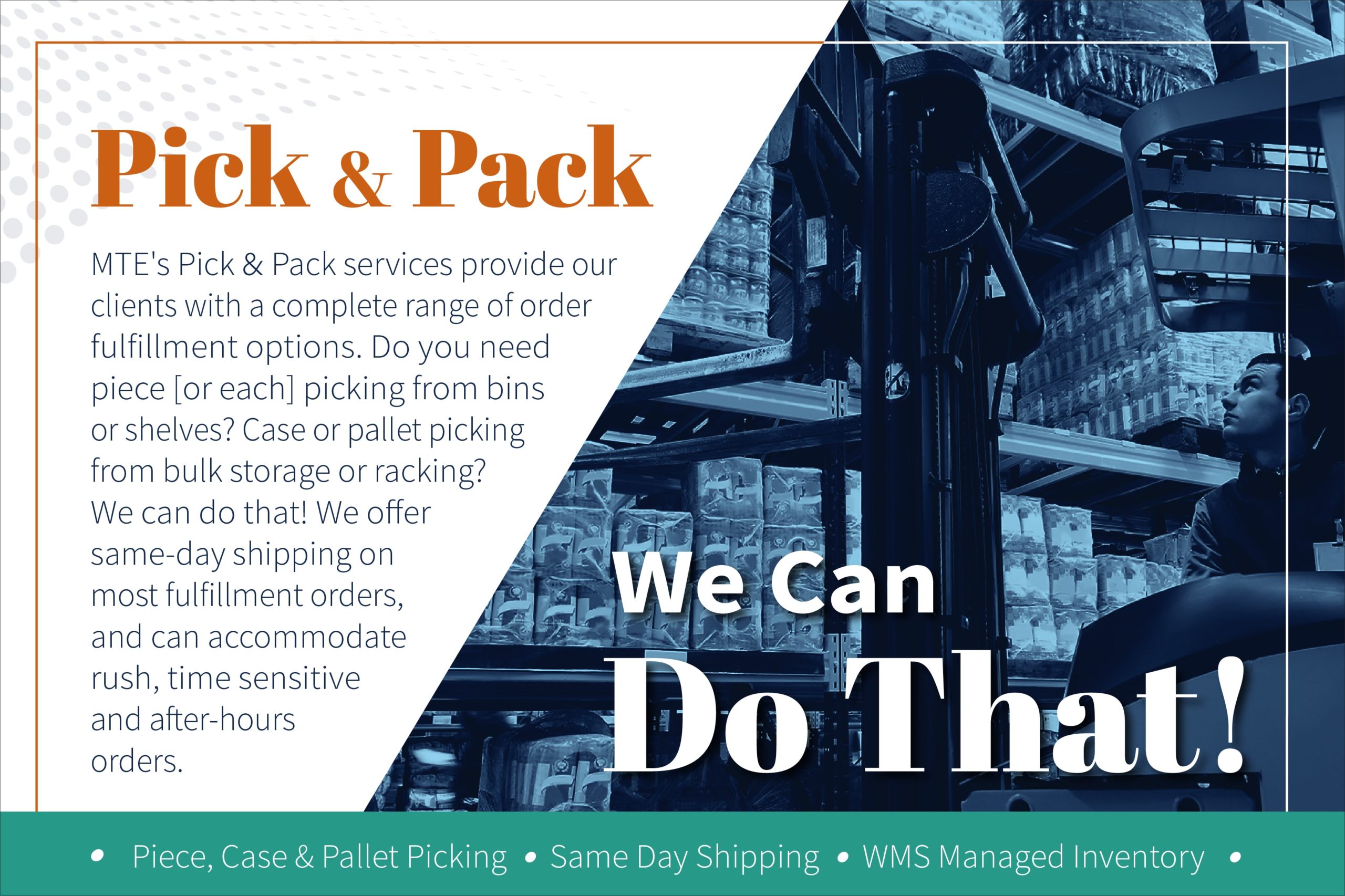 Pick and Pack - We Can Do that!